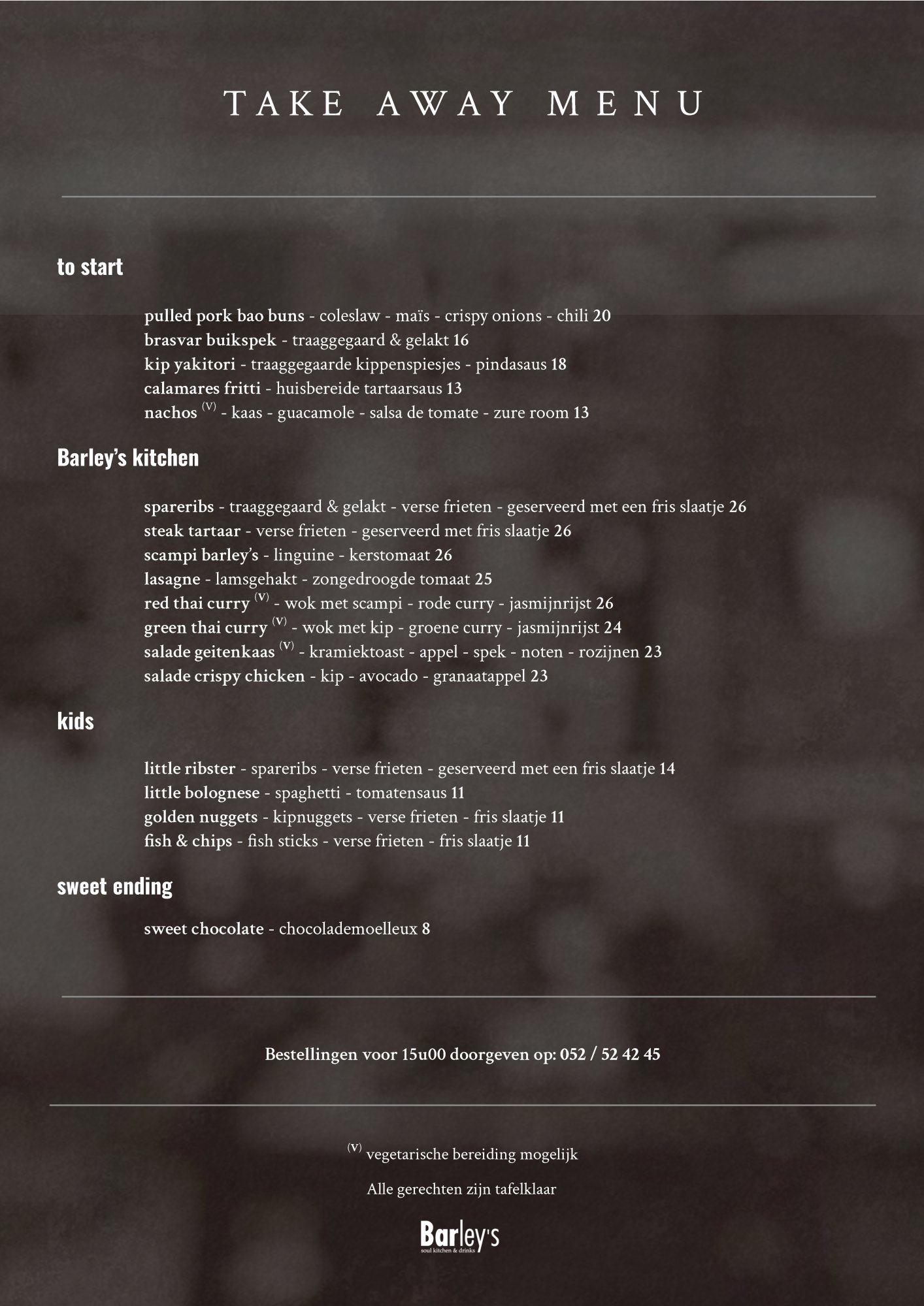 Take Away - Barley's